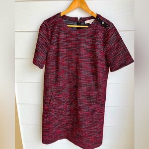 LOFT NWT Tweed Short Sleeve Dress Size Large